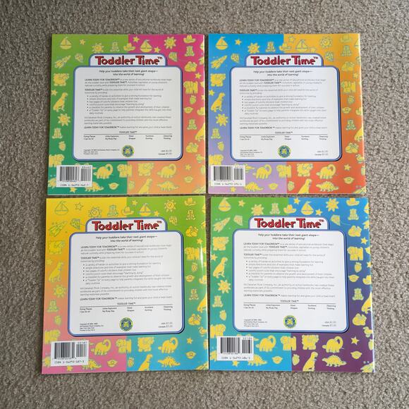 NEW *COMPLETE SET* Toddler Time Educational Activity Workbook Learning Book - Picture 5 of 7